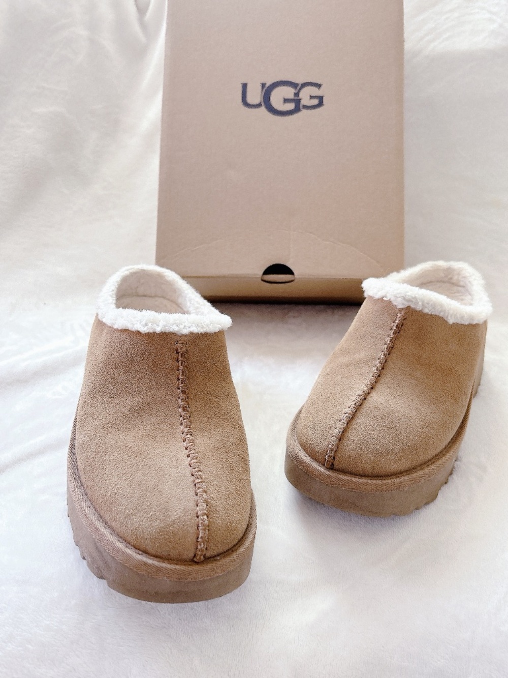 UGG HEIGHTS COZY CLOG CHESTNUT BROWN